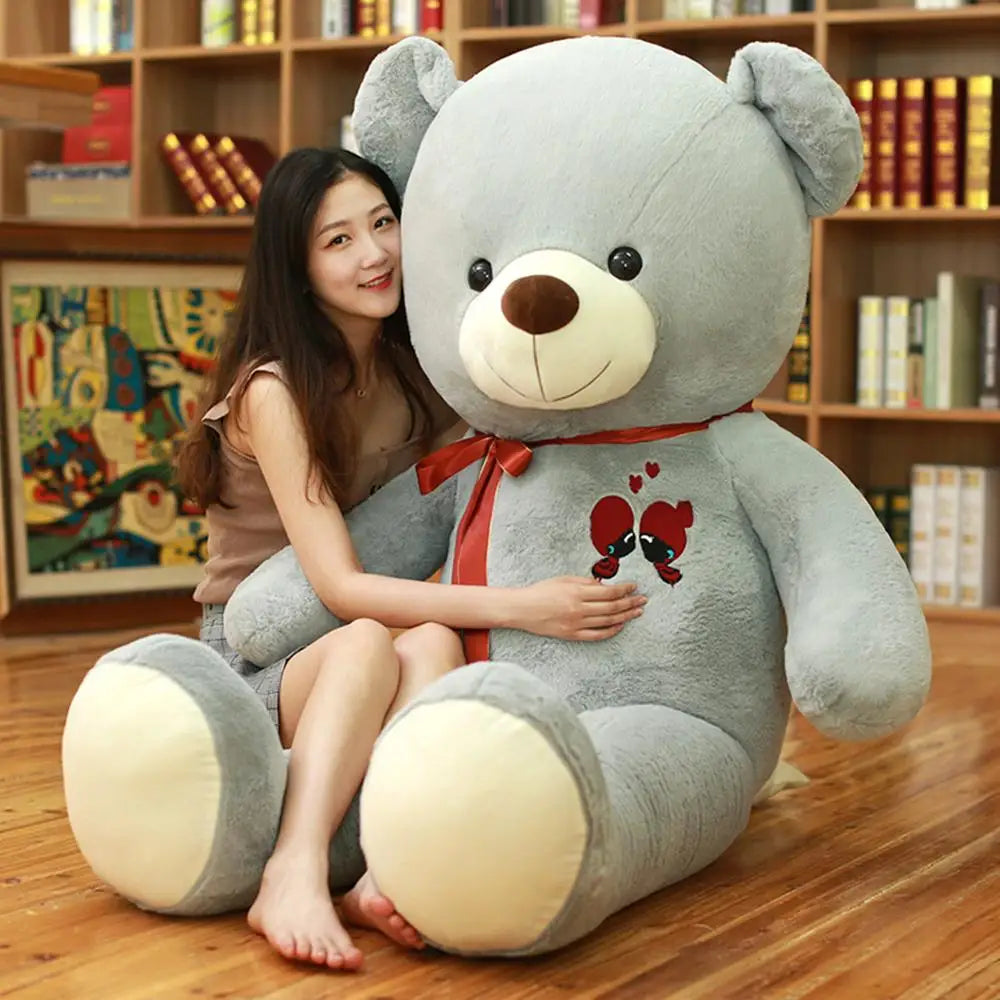 60-100CM Large Bear Plush Toy Lovely Giant Bear Huge Stuffed Soft Animal Dolls Toy Birthday Gift For Girlfriend Lover