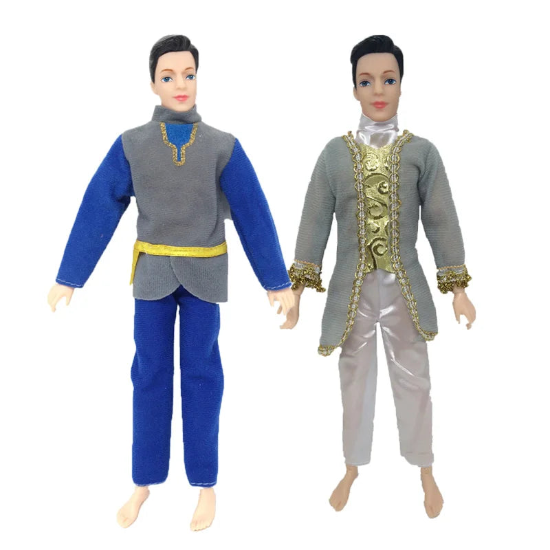 1 Set ken Doll Clothes Royal Dress Man Male Doll Boyfriend Ken Clothes  Doll Accessories Daily Wear Casual Suit For 30cm Doll