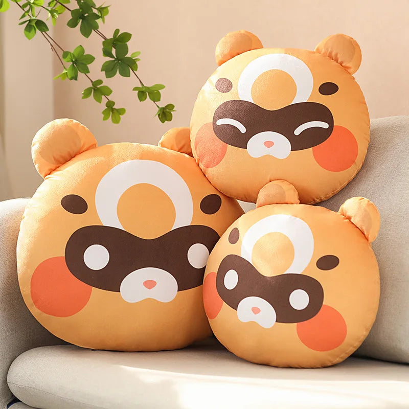 Genshin Impact Pillow Xiangling Guoba Raccoon Plush Toy Moonlight Merriment Festival Raccoon Pillow Plushie Anime Gifts For Fans