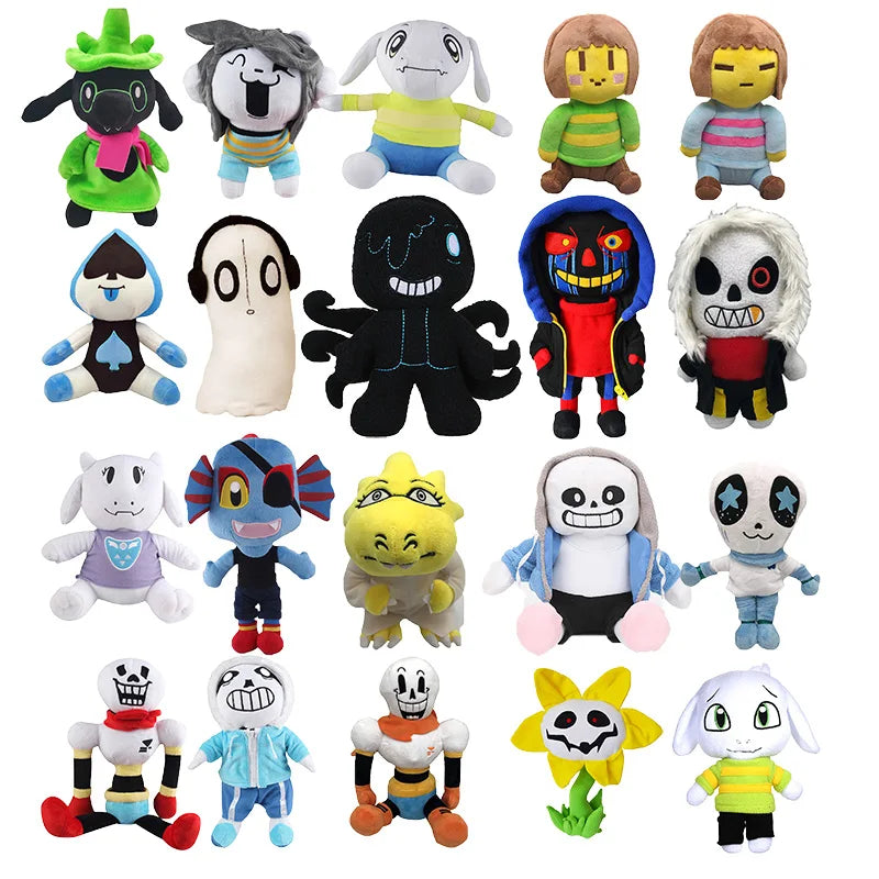 Undertale Plush Toys Cartoon Sans Plush Dolls Frisk Chara Stuffed Soft Zombie Toys for Kid Christmas Birthday Gift