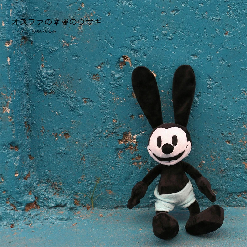 40/55cm Oswald Doll Plush Toy Black Rabbit Plushies Anime Oswald the Lucky Rabbit Appease Doll Birthday Gifts For Kids Girl