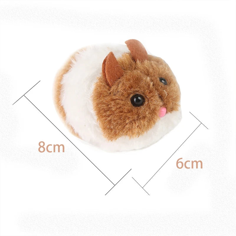 Cute Mouse Cat Toys Cat Supplies Plush Toy Shake Movement Mouse Pet Kitten Funny Plush Little Mouse Interactive Cat Toys