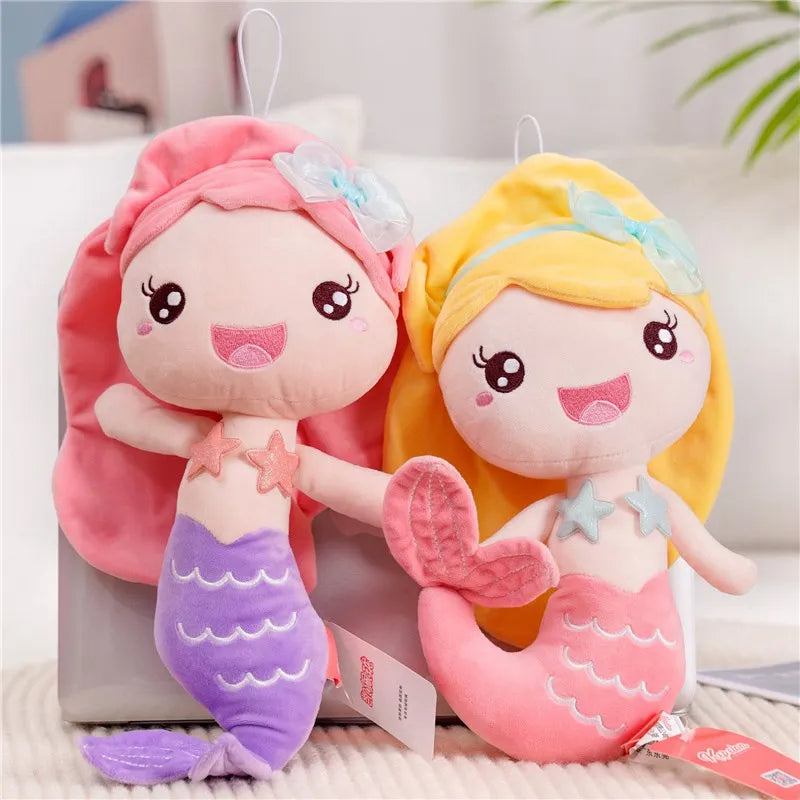 New Beautiful Mermaid Plush Toy Kids Girl Cartoon Stuffed Little Mermaid Doll Home Decoration Girls Girlfriend Birthday Gifts