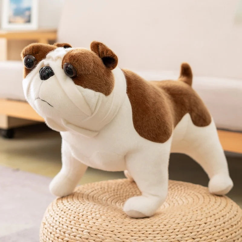 30cm-60cm New Simulation Dog Plush Toy Soft Stuffed Hound Golden Retriever Chihuahua Bulldog Shar Pei Pomeranian Pet Dog Doll