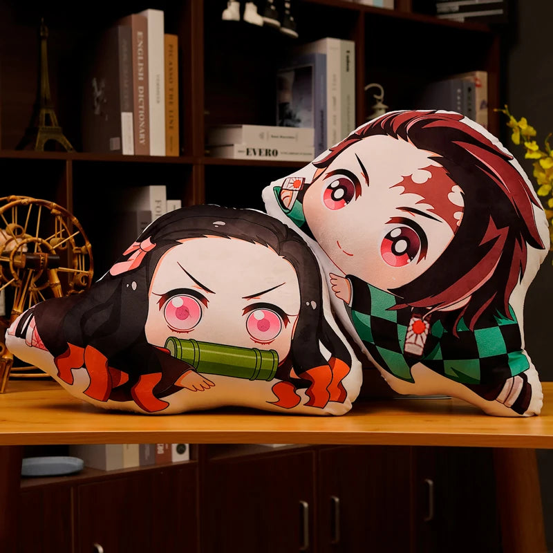 45cm Soft Plush Pillow Doll Tanjirou Kamado Nezuko Kimetsu No Yaiba Kamado Agatsuma Zenitsu Rengoku Kyoujurou Demon Slayer