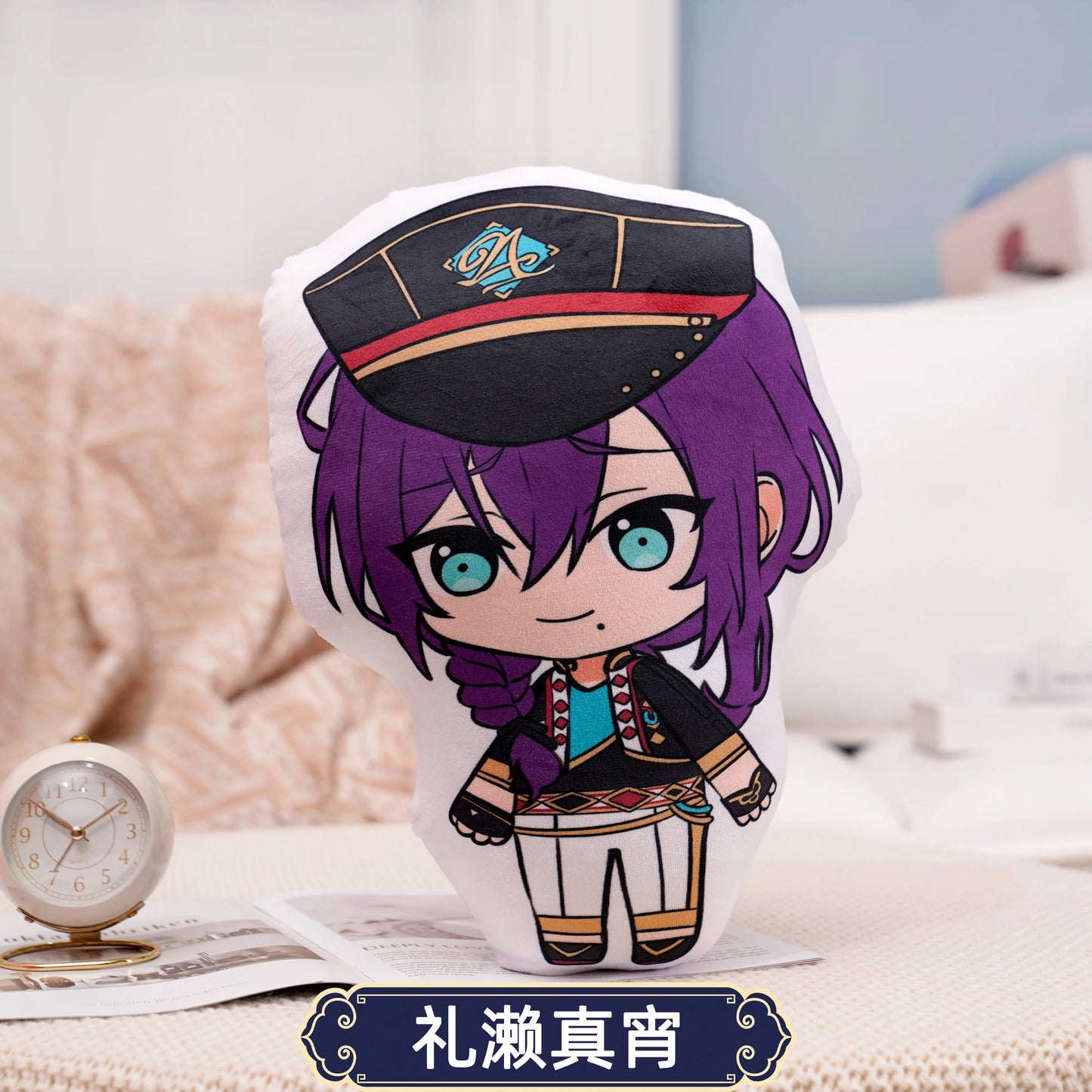 45cm Ensemble Stars Cartoons Anime Plush Toy Eichi Sakuma Rei Throw Pillow Cosplay Sofa Cushion Double-sided Printing Girl Fans