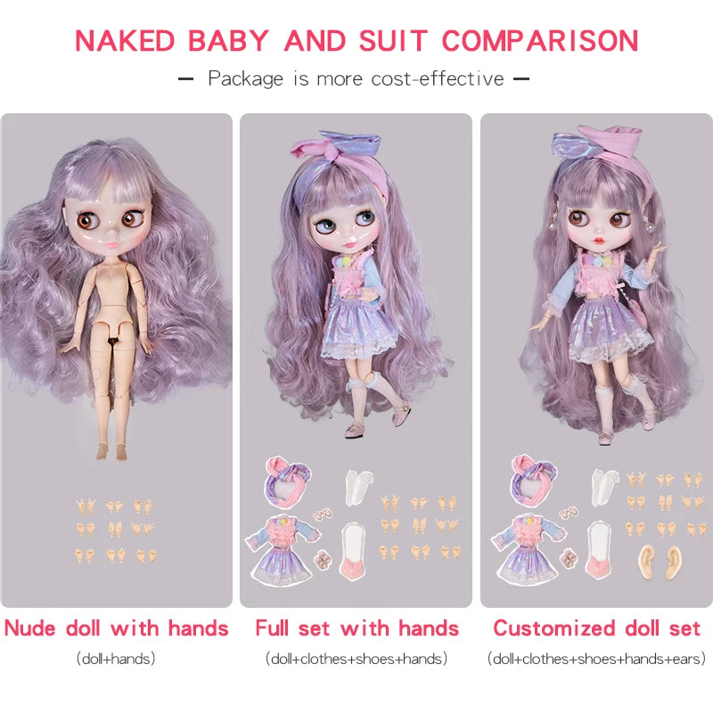 ICY DBS Blyth Doll 1/6 BJD Anime Doll Joint Body White Skin Matte Face Special Combo 30cm TOY