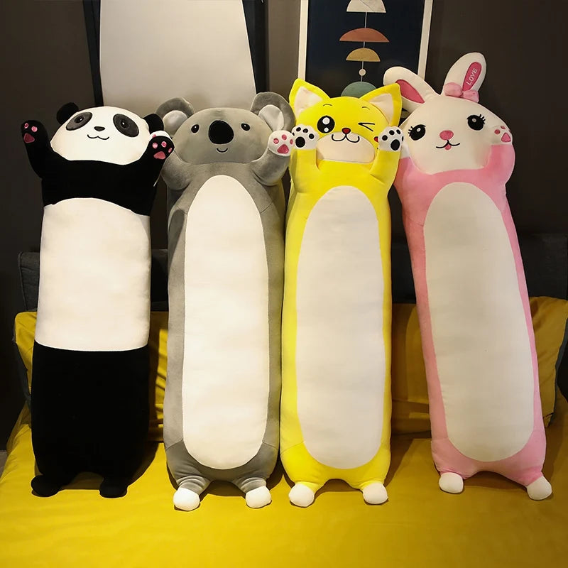 Plush Animals Koala Cat Rabbit Panda Lovely Long Soft Gift Creative Office Lunch Break Nap Sleeping Pillow Cushion Stuffed Toys