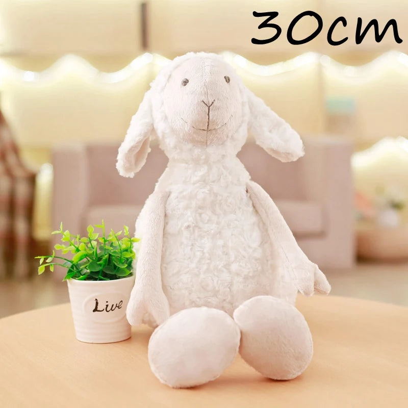 Korea Lamb Folding Plush Pillow Soft Stuffed Animal Simulation Sheep Plush Changeable Doll For Friend Room Decor Chair Cushion