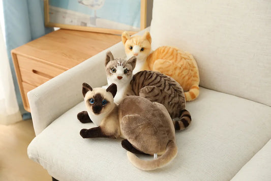 25-40 cm Simulation Cat Plush Toys - Plushy Mart