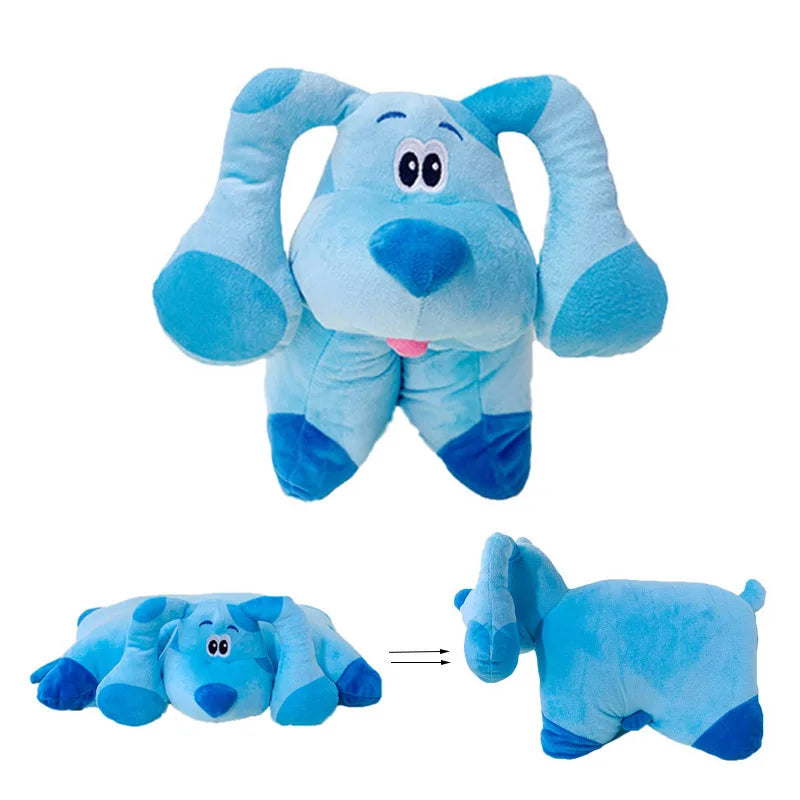 45x35cm Blue's Clues & You! Plush Pillow Cute Blue Dog Plush Stuffed Cushion Blues Clues You Beanbag Soft Plush Doll for Kids