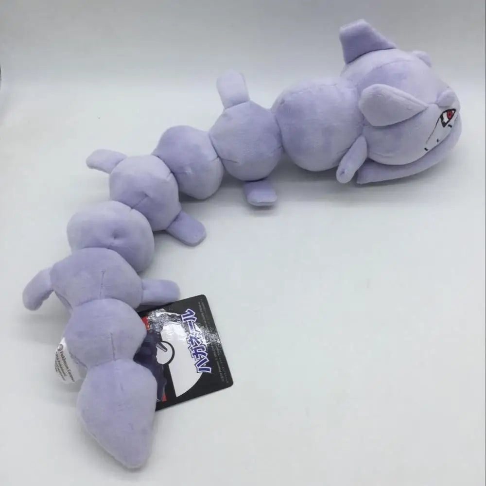 30cm TAKARA TOMY Pokemon Onix Steelix Kawaii Plush Toys Dolls With Tag Bendable Snake Shape Stuffed Toys For Children Gifts