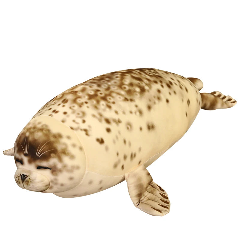 New 120cm Giant Real-Life Sea Lion Plush Toys Soft Stuffed Animal Seal Pillow Simulation Appease Doll Cute Gift for Baby Kids