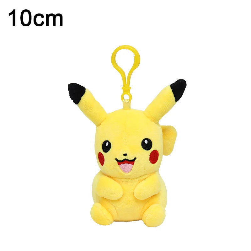 Pokemon Bag Pendant Cute Plush Pikachu Keychain Charmander Squirtle Bulbasaur Snorlax Stuffed Toy Small Doll Gift For Kid