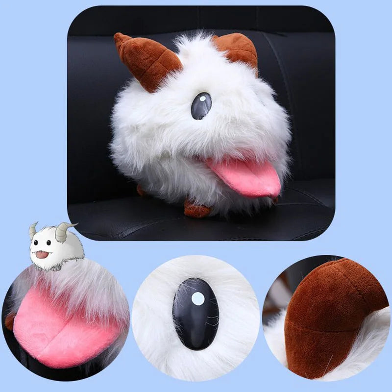 30cm New Cute Game League Of Legends Pual Lol Limited Poro Plush Stuffed Toys Kawaii Doll White Mouse Cartoon Toy Birthday Gift