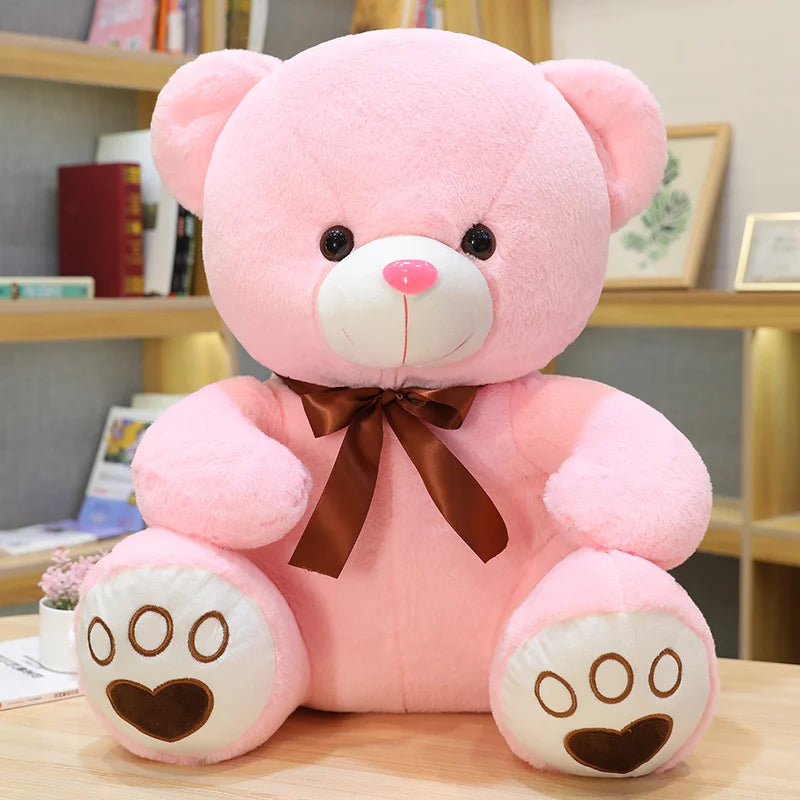 High Quality 35/50/60CM 5 Colors Lovely Bow-Knot Bear Doll Stuffed Animal Bear Plush Toys Lovers Girls Birthday Baby Gift