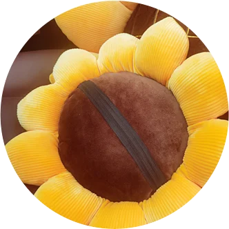 40/50/70CM 1pc Stuffed Sunflower Plush Plant Seat Cushion Flowers Decor Pillow Props For Sofa Chair Indoor Floor