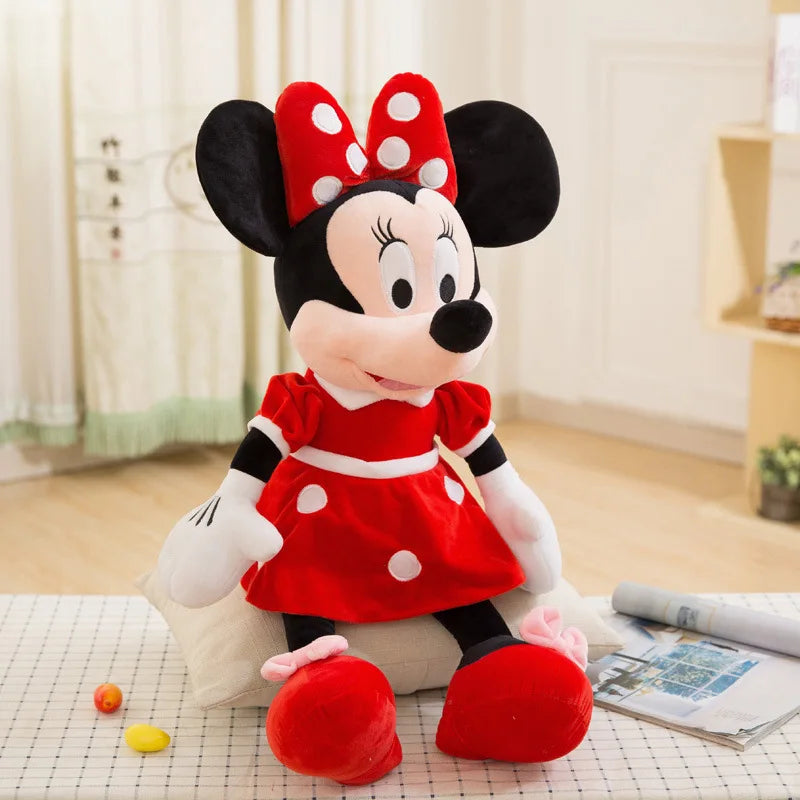 Disney Mickey Mouse Minnie Plush Dolls Stuffed Toys Birthday Christmas Gift for Kids Mickey Minnie Presents