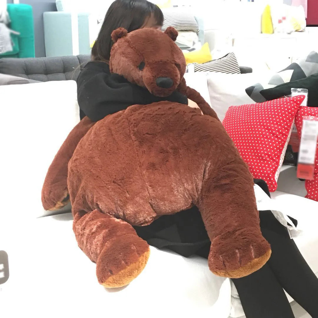 1pc Giant 100cm Soft Bear Plush Toys  Brown Bear Super Big Hugging Pillow Animal Cushion Children Birthday Gift