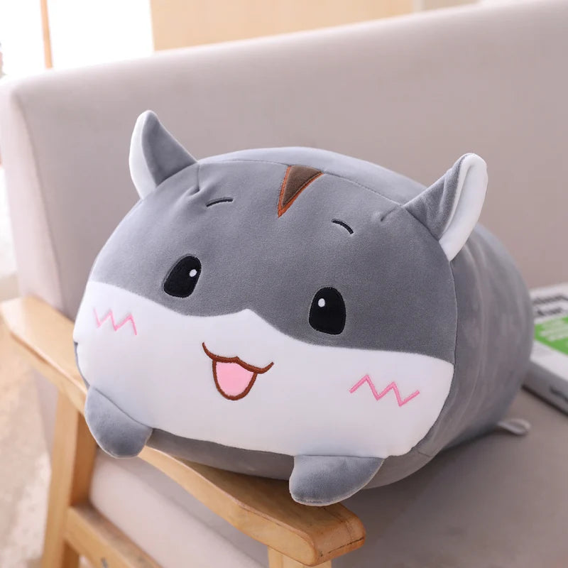 9 Styles Animal fat Dinosaur Pig Cat Bear Plush Toy Soft Cartoon Panda Hamster Elephant Deer Stuffed Doll Pillow Gift