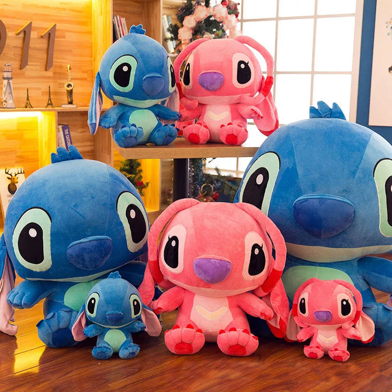 Kawaii Stitch Long Ears Plush Toys Disney Cute Dolls Soft Pillows for Baby Kids Dear Person Gift Cartoon Lilo Stitch Doll Toys