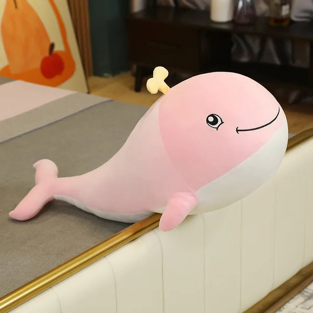 New 30cm Lovely Dolphin Plush Toys Stuffed Soft Cute Animal Dolls Sofa Decor Baby Pillow Cushion for Kids Children Gifts