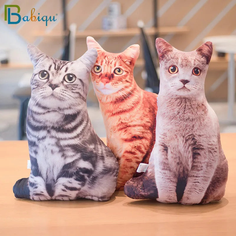 1pc 50cm Simulation Plush Cat Sleeping Pillows Soft Stuffed Animals Cushion Sofa Decor Cartoon Plush Toys for Children Kids Gift