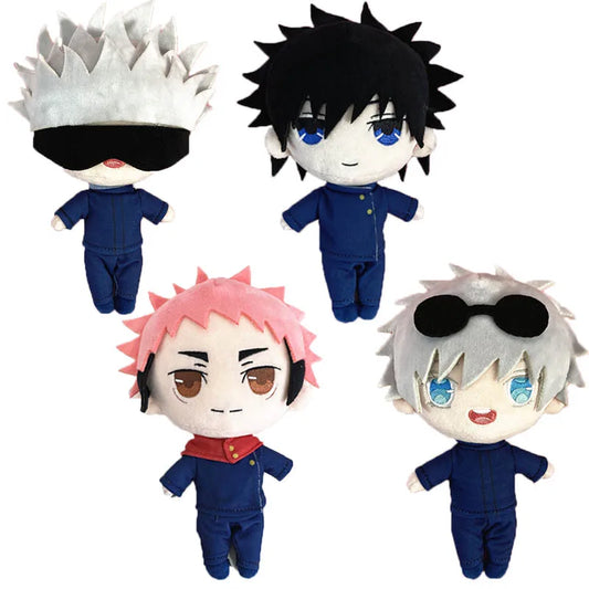 20cm Anime Jujutsu Kaisen Plush Doll Yuji Itadori Fushiguro Megumi Gojo Satoru Cute Soft Stuffed Plush Toys Doll Cosplay Pillow