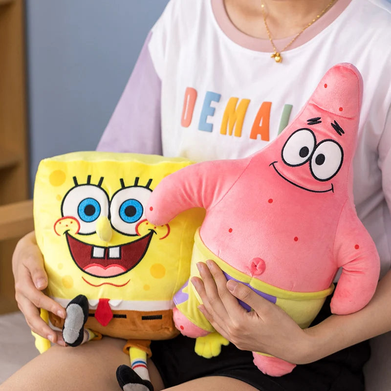 Marine Life Plush Doll Lovely Patrick Star Stuffed Toy Kawaii Decora Keychain Backpack Pendant Gift For Kids Birthday Present