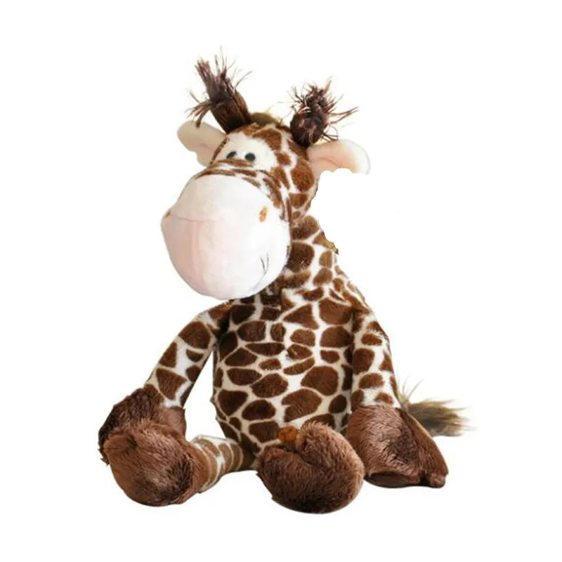 1pc 25cm Cute Forest Animal Giraffe Plush toy Stuffed Soft Baby Finger Giraffe Dolls Lovely Toys for Children Birthday Gift