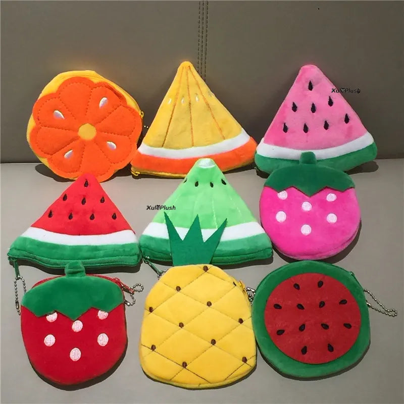 Summer Fruits Keychain Plush Toy Purse