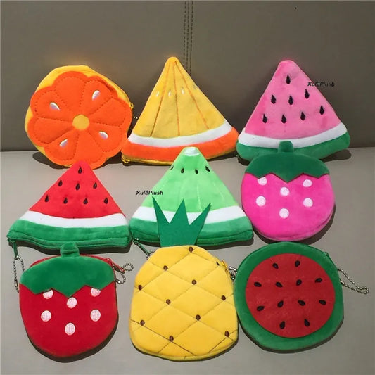 Summer Fruits Keychain Plush Toy Purse