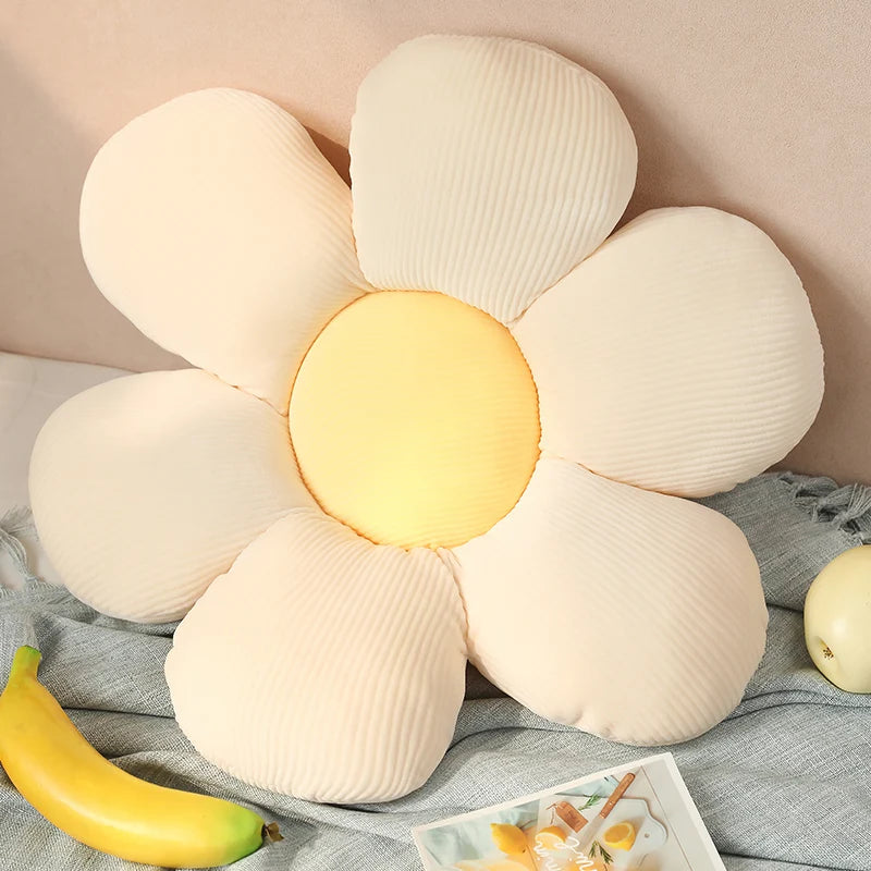 35cm Beautiful Colorful Flower Plush Pillow Toy Soft Cartoon Plant Stuffed Doll Chair Cushion Sofa  Lovers Birthday Gifts