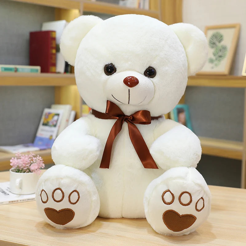 High Quality 35/50/60CM 5 Colors Lovely Bow-Knot Bear Doll Stuffed Animal Bear Plush Toys Lovers Girls Birthday Baby Gift