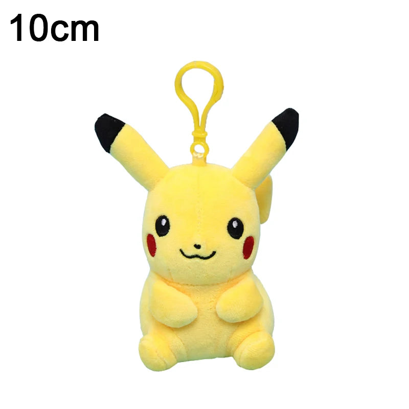 Pokemon Bag Pendant Cute Plush Pikachu Keychain Charmander Squirtle Bulbasaur Snorlax Stuffed Toy Small Doll Gift For Kid