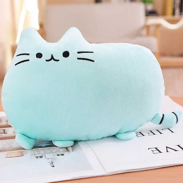 Kawaii Cat plush Pillow kitten Cushion soft Colorful Stuffed Toys gray pink white plush doll houseware gifts for girlfriend