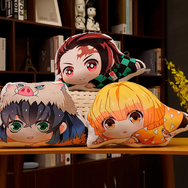 45cm Soft Plush Pillow Doll Tanjirou Kamado Nezuko Kimetsu No Yaiba Kamado Agatsuma Zenitsu Rengoku Kyoujurou Demon Slayer