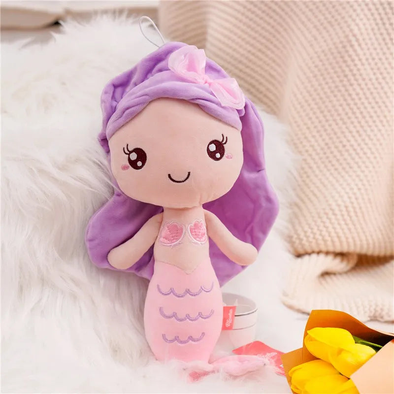 New Beautiful Mermaid Plush Toy Kids Girl Cartoon Stuffed Little Mermaid Doll Home Decoration Girls Girlfriend Birthday Gifts