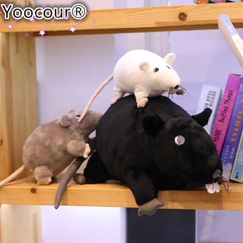 1pc 20cm New Mini Soft Plush Simulation Mouse Plushie Doll Stuffed Rat Plush Animal Toy Mascot Peluche Mouse Doll for Children