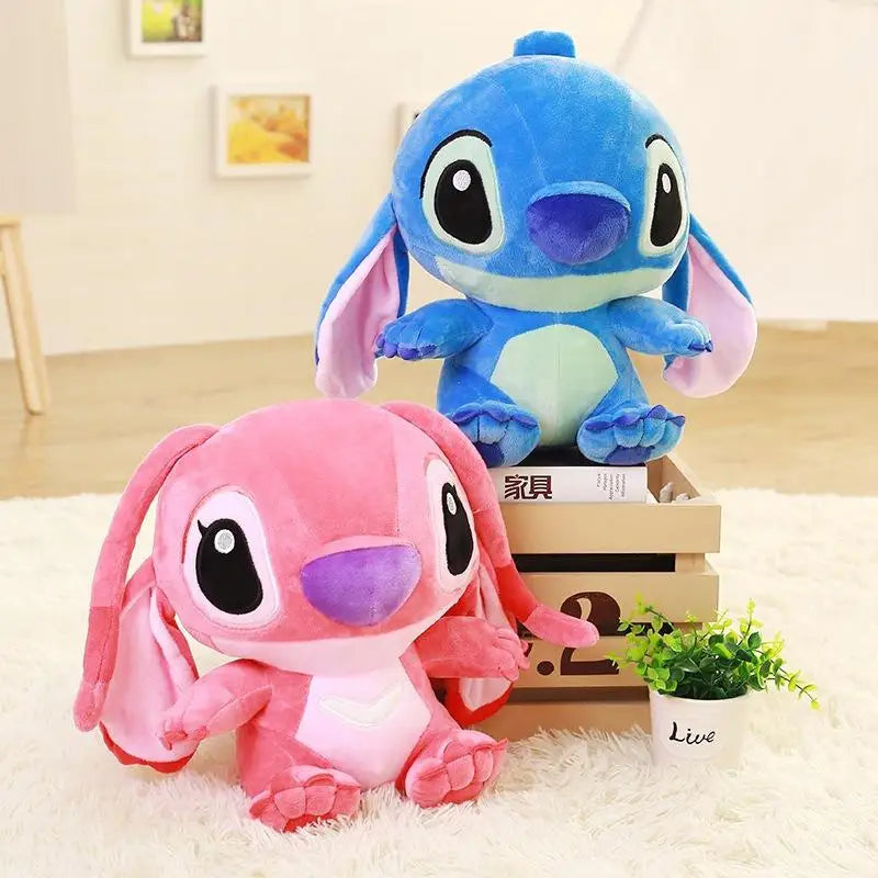 35-65cm Disney Aoger Lilo & Stitch Stuffed Plush Doll Edition Stitch Rose Doll Creative Kawaii Pillow Toy Birthday Gift For Girl