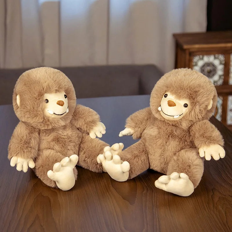 Cute Bigfoot Monster Plush Toy Soft Cartoon Animal Sloth Stuffed Doll Accompany Toys Birthday Gifts For Kids Girls Children