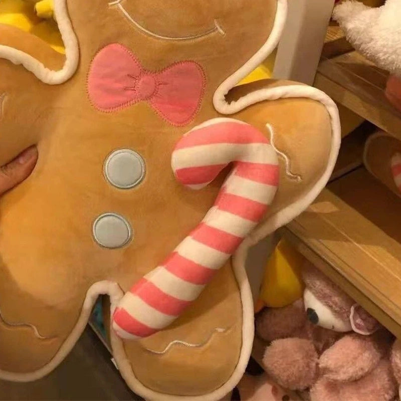 Christmas Gingerbread Man Plush Doll Christmas Non-original Pillow Home Decor Toy for Kids Xmas High Quality Gift