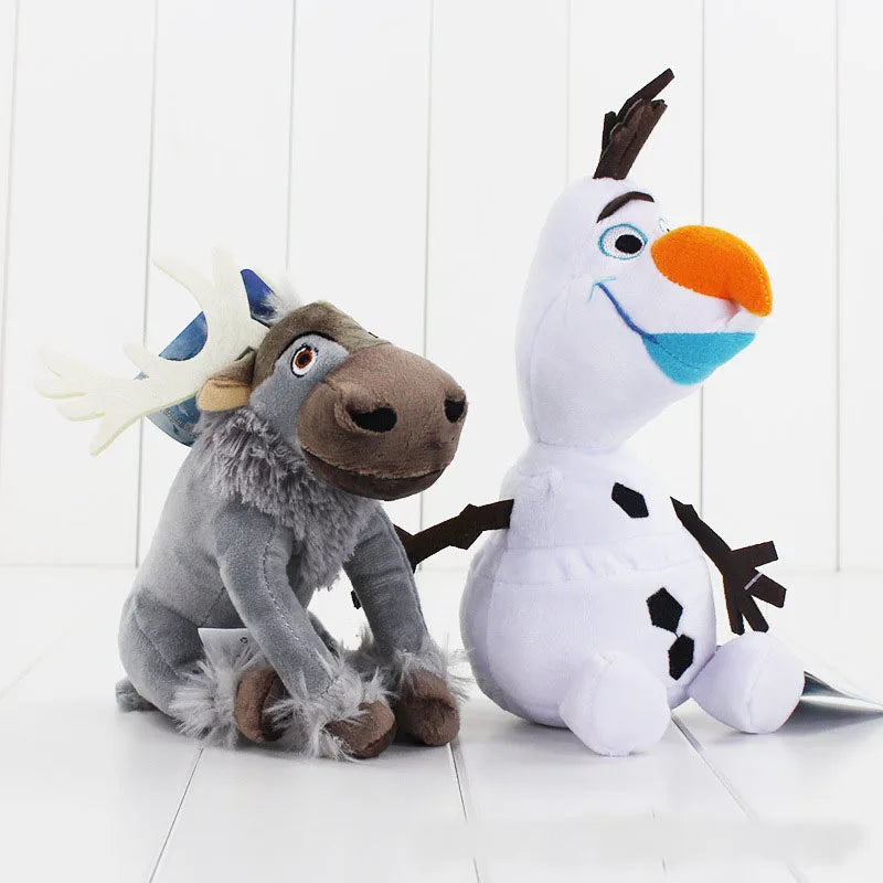 40CM-50CM Frozen Elsa Anna Princess Stuffed Plush Dolls Olaf Snow man Snowman Deer Ice Toys For Girls Kids Baby Christmas Gifts