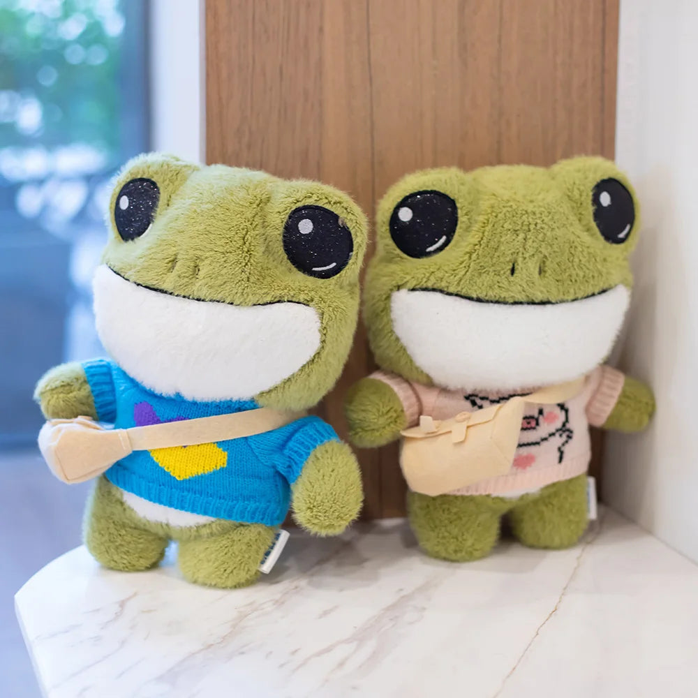 29cm Cartoon Cute Frog Cosplay Dress Up Plush Toys Stuffed Lovely Animals Doll Soft Baby Doll for Kids Girls Birthday Xmas Gifts