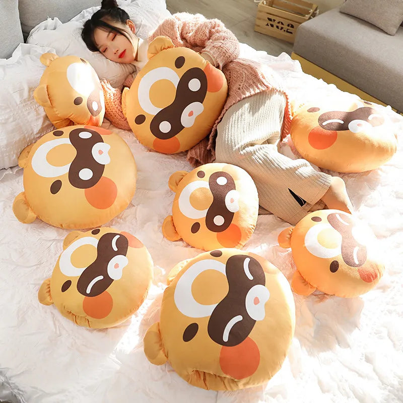 Genshin Impact Pillow Xiangling Guoba Raccoon Plush Toy Moonlight Merriment Festival Raccoon Pillow Plushie Anime Gifts For Fans