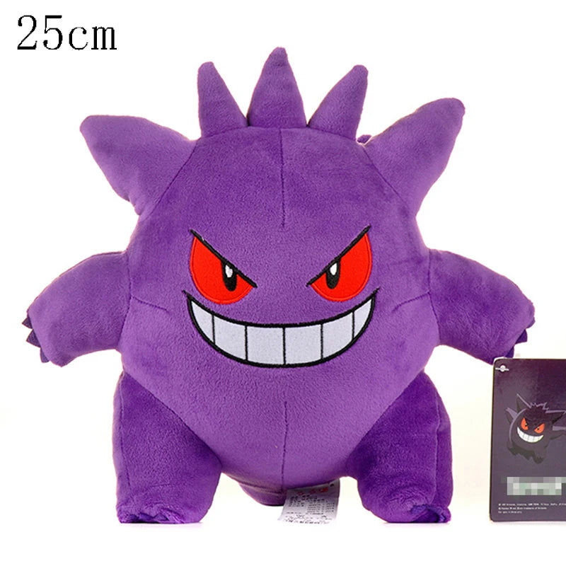 Pokemon Kawaii Gengar Stuffed Toys Cartoon&Cute Plush Dolls Throw Pillow Birthday Gift For Kids Friends Boys Home Decoration