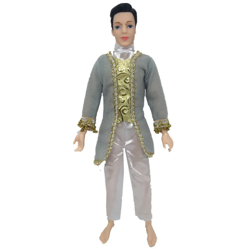 1 Set ken Doll Clothes Royal Dress Man Male Doll Boyfriend Ken Clothes  Doll Accessories Daily Wear Casual Suit For 30cm Doll