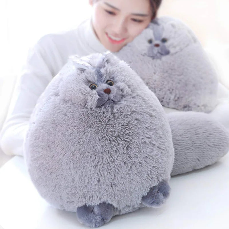 Kawaii Fluffy Cat Plush Toys Persian Cat Stuffed Dolls Soft Pillow Stuffed Animal Peluches Dolls Baby Kids Toys Christmas Gifts