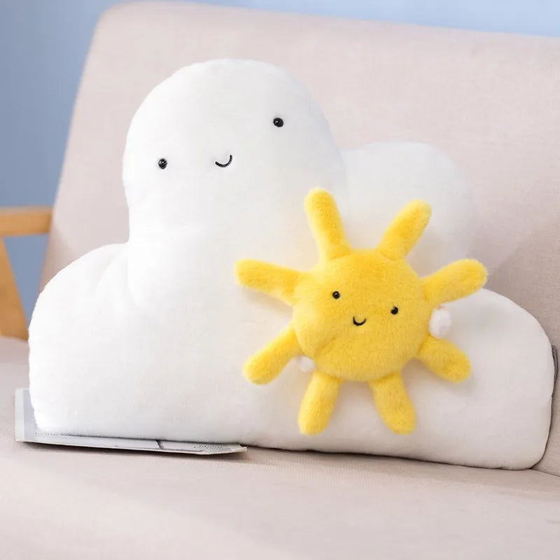 New Long Plush Sky Pillows Emotional Sun Moon Cloud Shaped Pillow Room Chair Decor Seat Cushion Best Xmas Birthday Gift