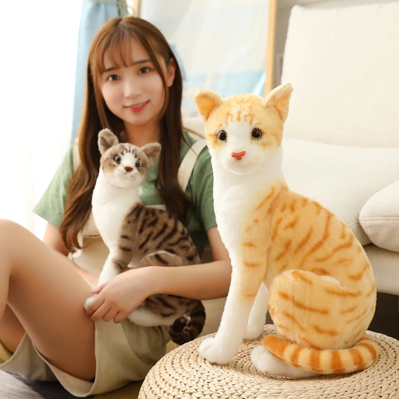 26-40cm 3D Anime Simulation Cat Cute Creative Toys Office Lunch Break Nap Sleeping Pillow Cushion Stuffed Gift Doll for Kids